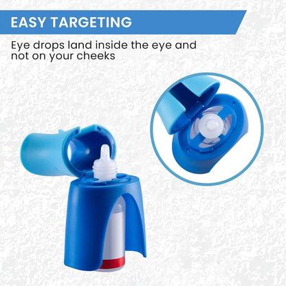 Reusable Eyedrop Guide Applicator Precision Eye Drop Helper Device