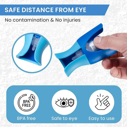 Reusable Eyedrop Guide Applicator Precision Eye Drop Helper Device