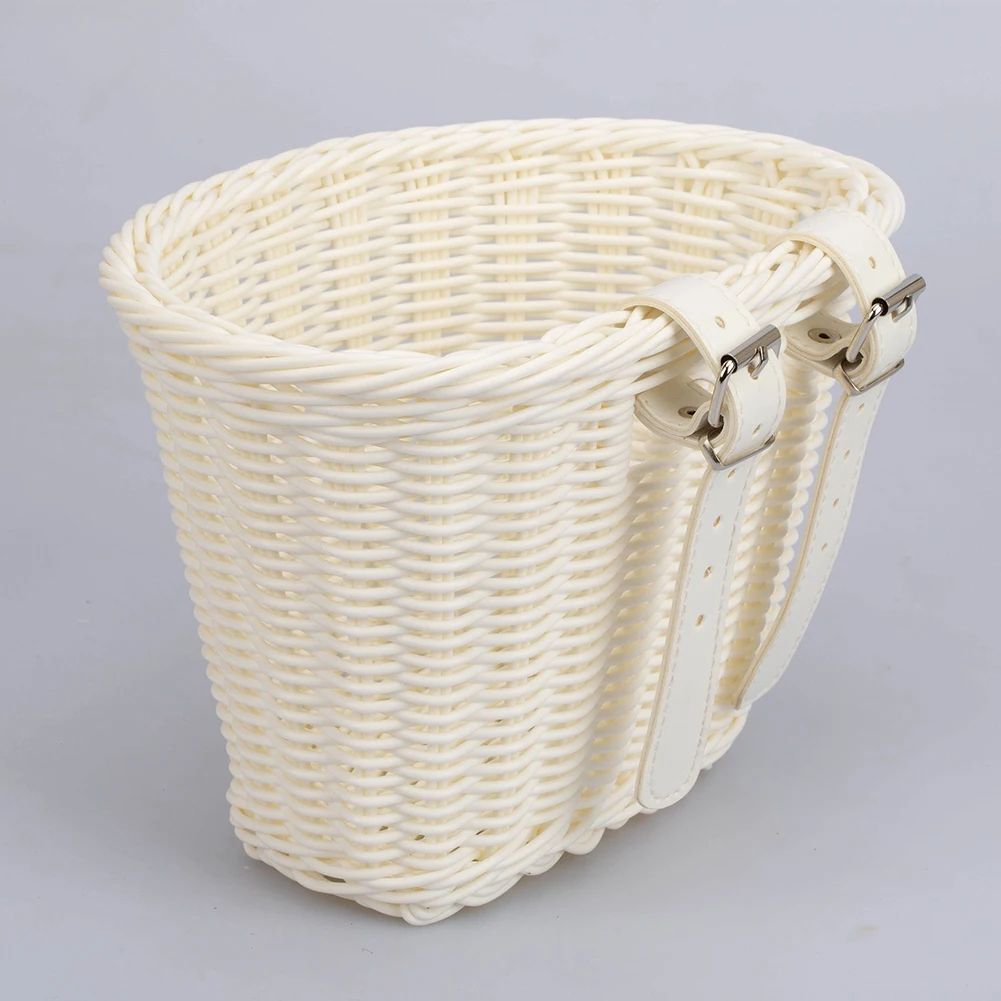 UrbanCarry Bicycle Front Basket Adjustable Handlebar Woven Bike Basket