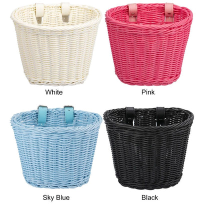 UrbanCarry Bicycle Front Basket Adjustable Handlebar Woven Bike Basket