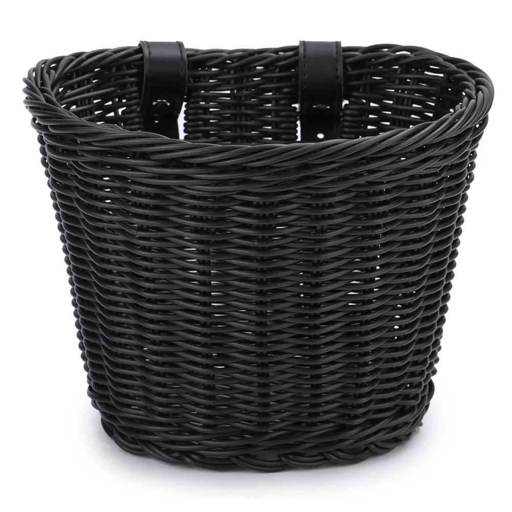 UrbanCarry Bicycle Front Basket Adjustable Handlebar Woven Bike Basket