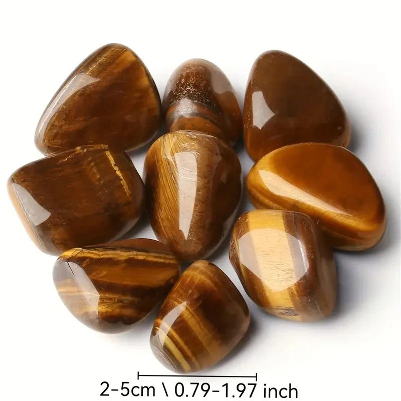Tiger Eye Tumbled Crystal Stones – Polished Natural Gemstones for Home Decor & Healing