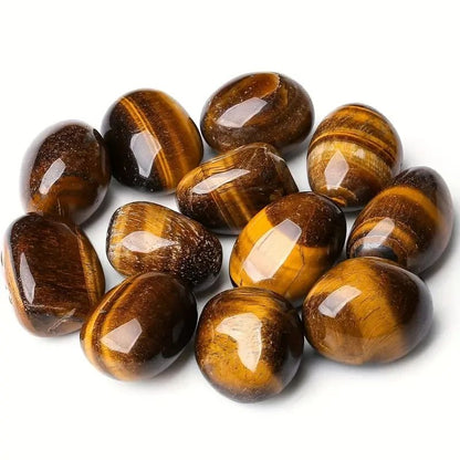 Tiger Eye Tumbled Crystal Stones – Polished Natural Gemstones for Home Decor & Healing