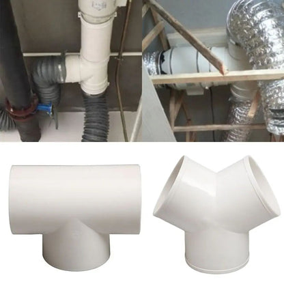 PVC 3 Way Duct Connector Ventilation Splitter