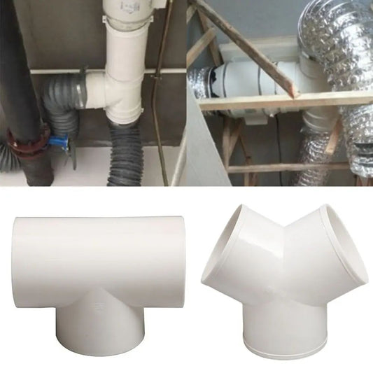 PVC 3 Way Duct Connector Ventilation Splitter