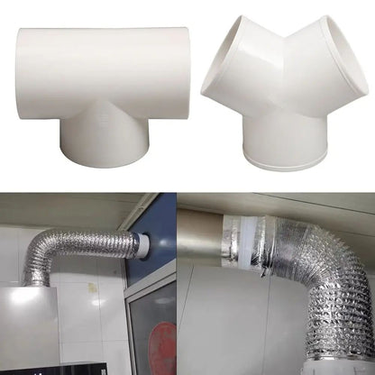 PVC 3 Way Duct Connector Ventilation Splitter