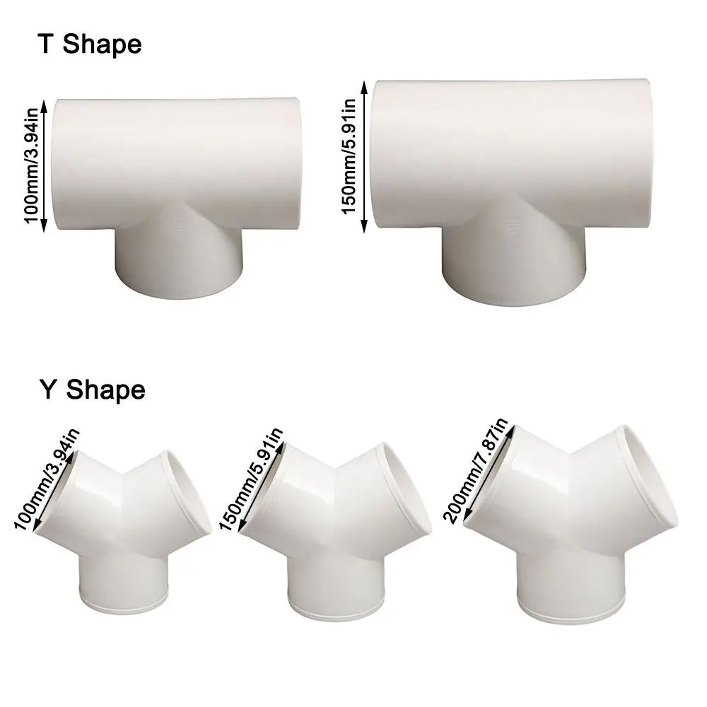 PVC 3 Way Duct Connector Ventilation Splitter