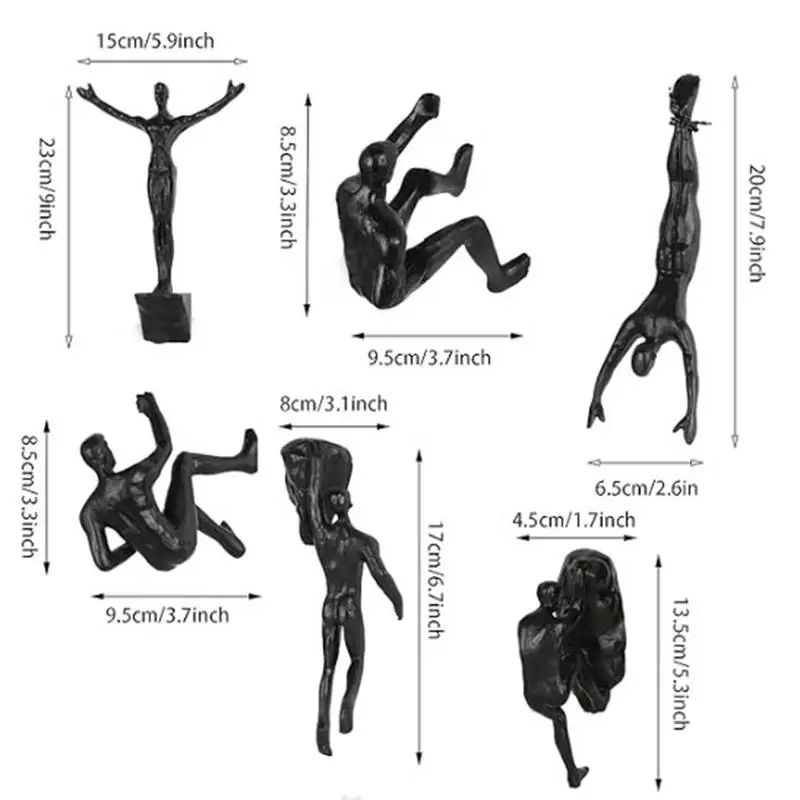 Rock Climbing Man Resin Wall Sculpture – 3D Adventure Wall Art Decor
