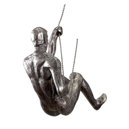 Rock Climbing Man Resin Wall Sculpture – 3D Adventure Wall Art Decor