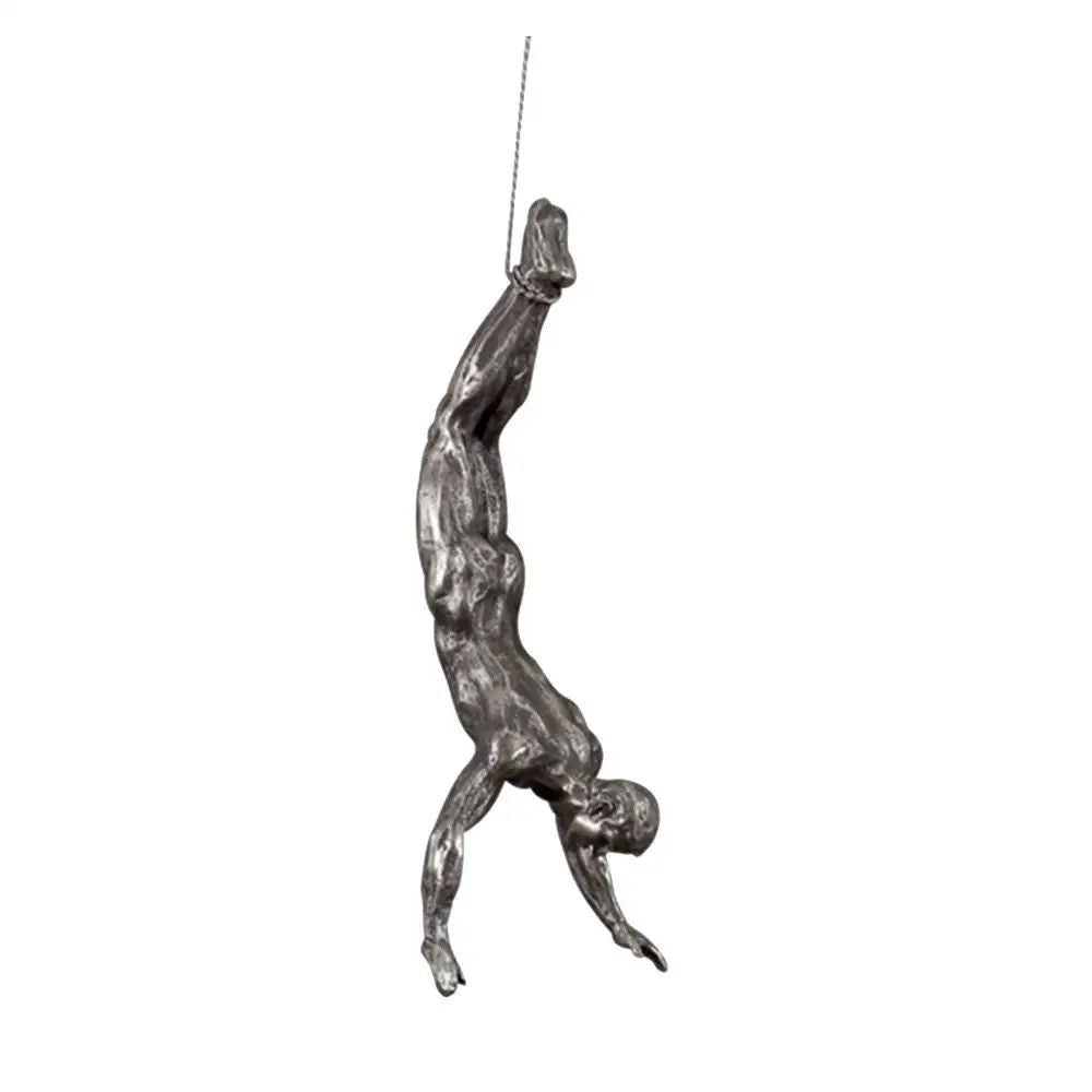 Rock Climbing Man Resin Wall Sculpture – 3D Adventure Wall Art Decor