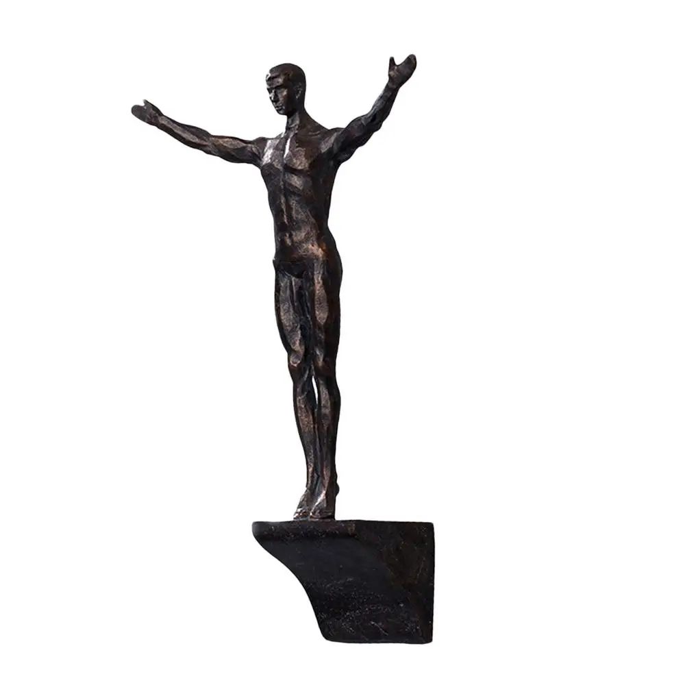 Rock Climbing Man Resin Wall Sculpture – 3D Adventure Wall Art Decor