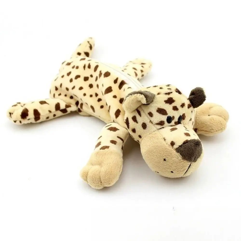 Kawaii Animal Plush Pencil Case Large Capacity Cute Storage Pouch for Kids & Students