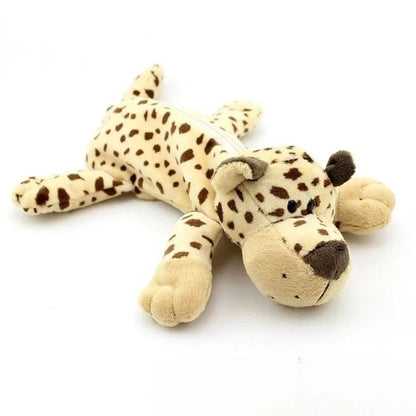 Kawaii Animal Plush Pencil Case Large Capacity Cute Storage Pouch for Kids & Students