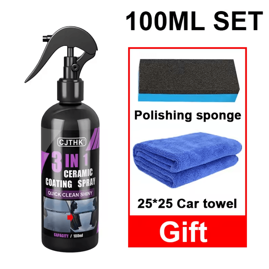 NanoShield Pro Ceramic Coating – Hydrophobic Car Paint Protection Liquid (100ml)