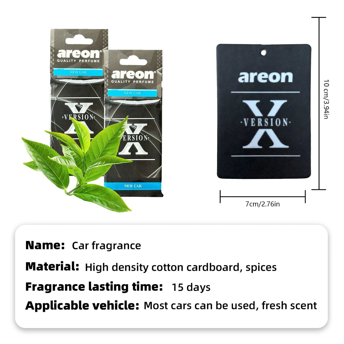 New Car Scent Natural Tea-Infused Hanging Air Freshener