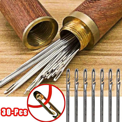 Stainless Steel Self-Threading Needle and Visual Support Interface
