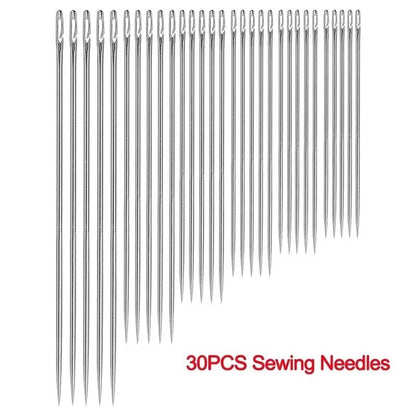 Self Threading Needles Set Easy Thread Sewing Needles Stainless Steel Pack