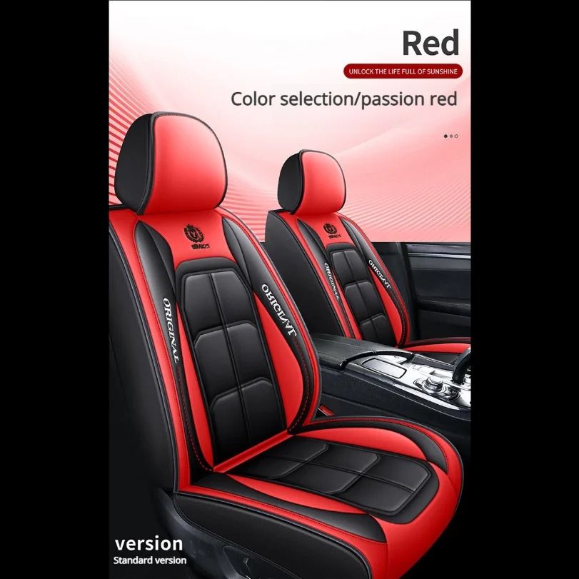 Premium Full-Surround Universal Leather Car Seat Covers