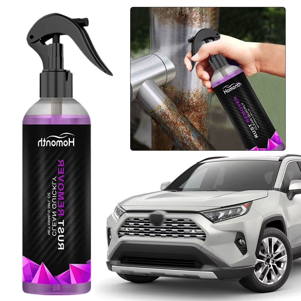 Car Rust Removal Spray, Rust Inhibitor Paint Rust Remover Derusting Spray for Car Wheel Hub & Auto Accessories
