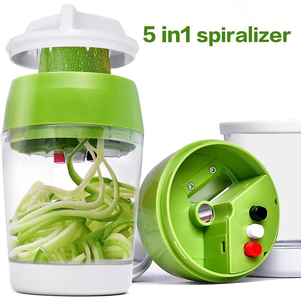 Vegetable Spiral Cutter Manual Veggie Slicer for Zucchini Noodles & Healthy Prep
