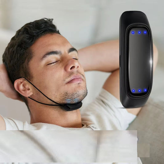 Sleep Well Stop Snore Device, EMS Pulse Comfortable Aid, Smart USB Anti Snoring Sleep Apnea Health Care