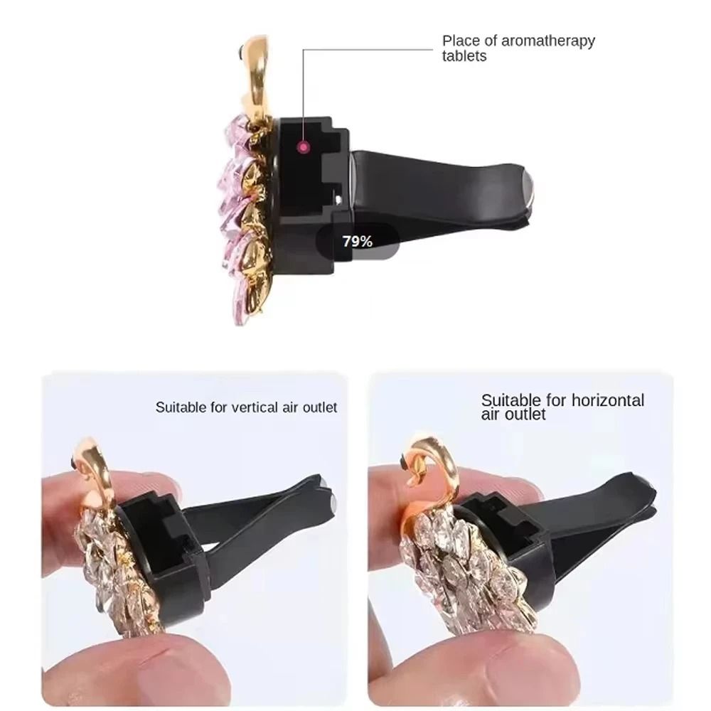Eternal Peach Blossom Car Vent Aromatherapy Clips