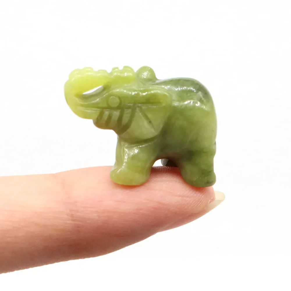 Mini Crystal Elephant Healing Figurine