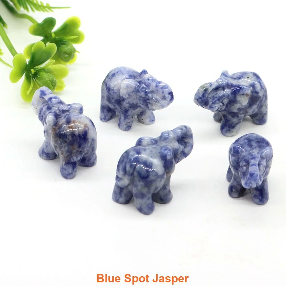 Mini Crystal Elephant Healing Figurine