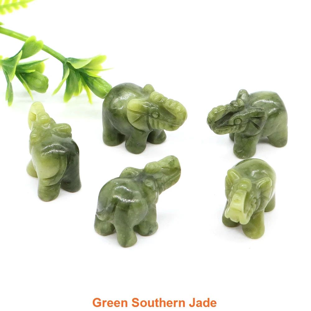 Mini Crystal Elephant Healing Figurine