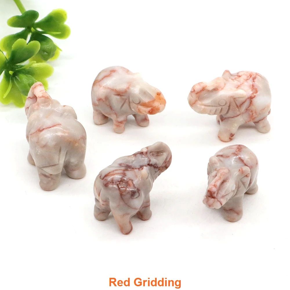 Mini Crystal Elephant Healing Figurine