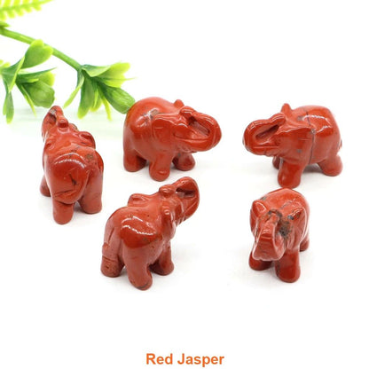 Mini Crystal Elephant Healing Figurine