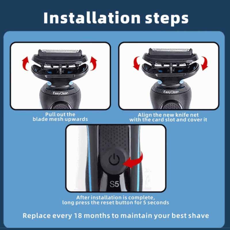 Replacement Blade for Braun Series 5 & 7 Electric Shavers Precision Foil and Cutter Head