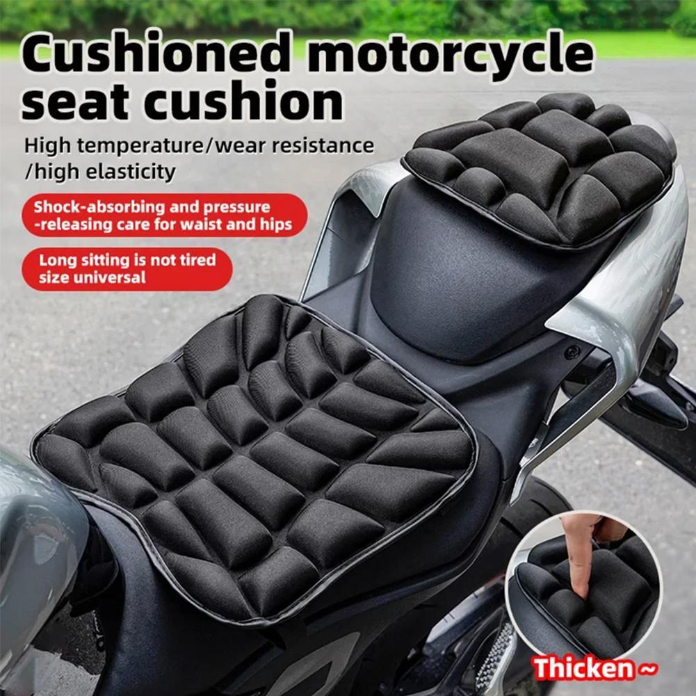 Premium Gel Motorcycle Seat Cushion Shock Absorbing Comfort for Bikes