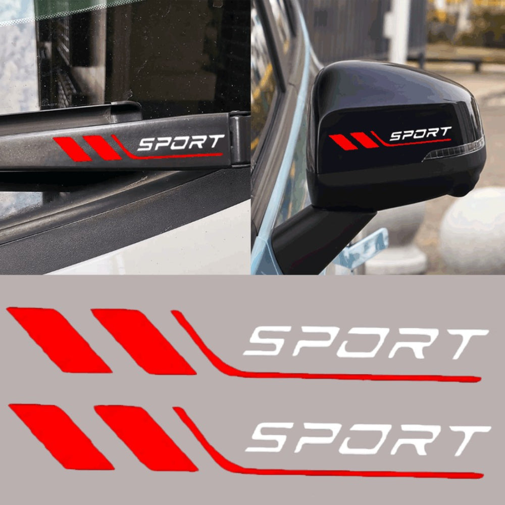 Premium Sports Car Vinyl Scratch Guard Decal for Door & Mirror