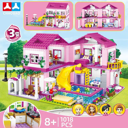 Summer Villa Building Block Set for Kids
