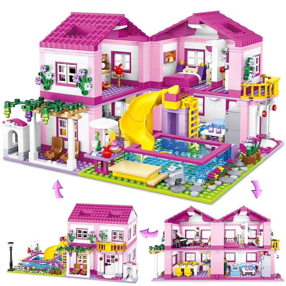 Summer Villa Building Block Set for Kids