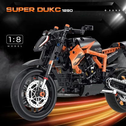 Motorcycle Building Kit MOC Construction Bricks Educational Toy