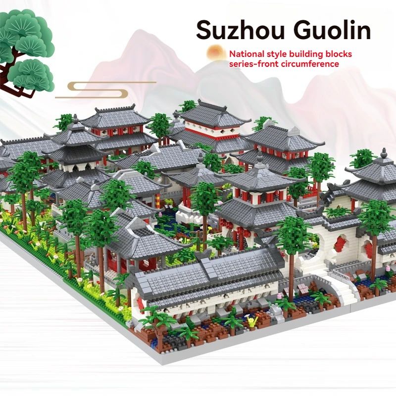 Suzhou Garden Micro Building Blocks with LED Light