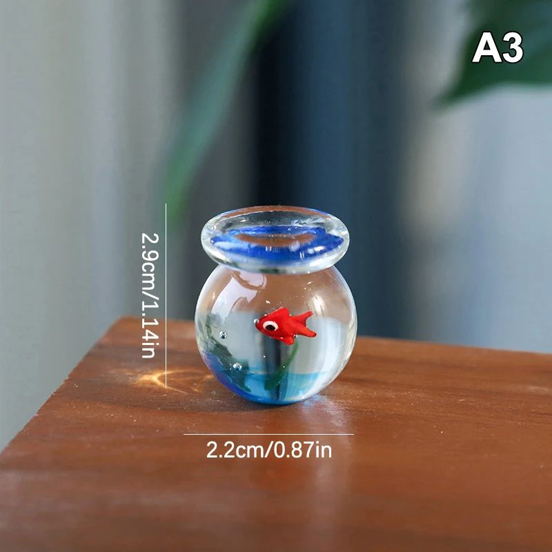 VividGlass Mini Pocket Fish Figurine – Handcrafted Colorful Glass Ornament for Desk & Home Decor