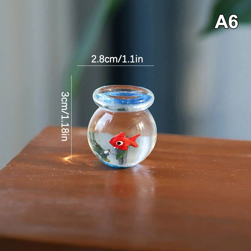 VividGlass Mini Pocket Fish Figurine – Handcrafted Colorful Glass Ornament for Desk & Home Decor