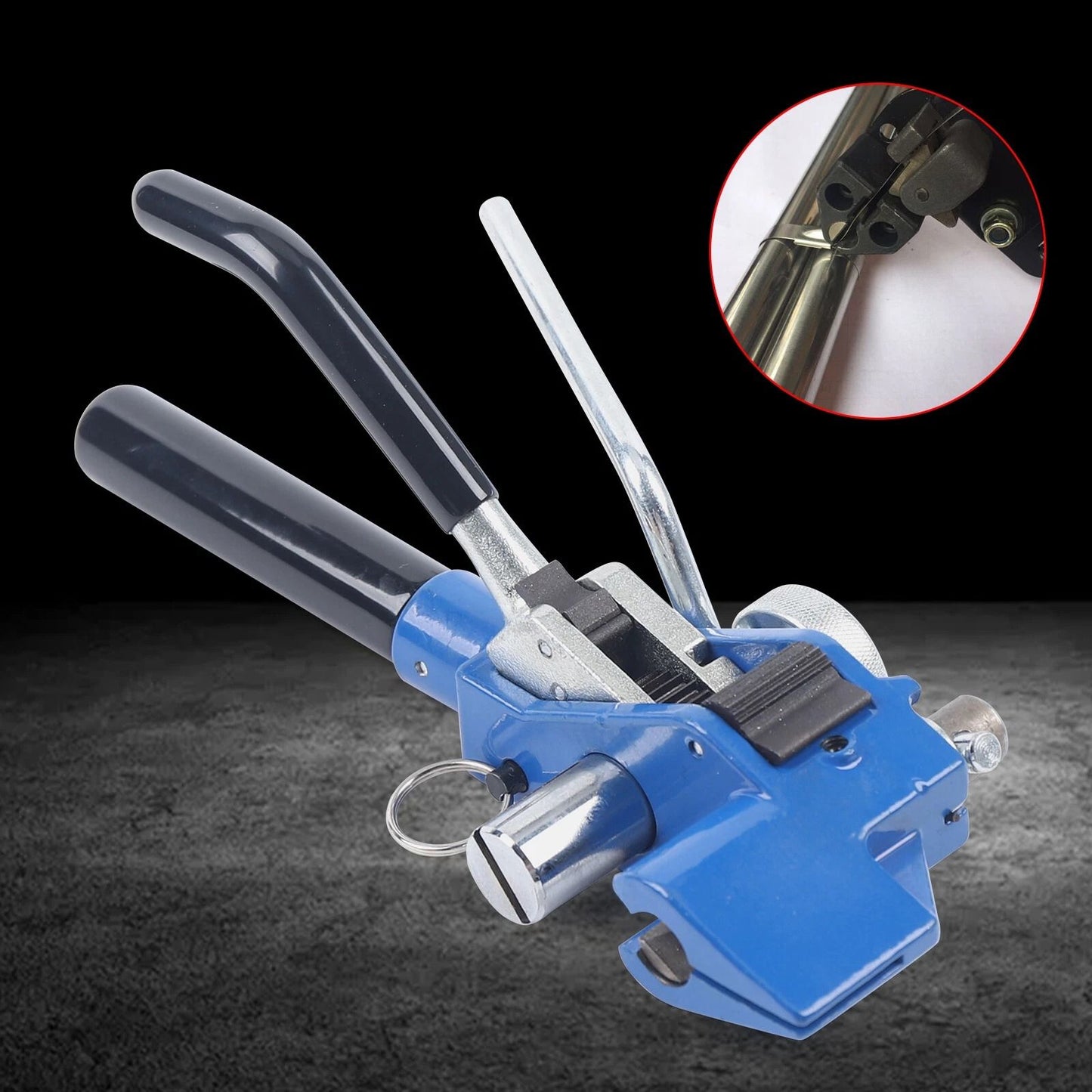 Heavy Duty Stainless Steel Strapping Tool Banding Tensioner Cutter for Metal & Cable Maximizes Tension & Precision