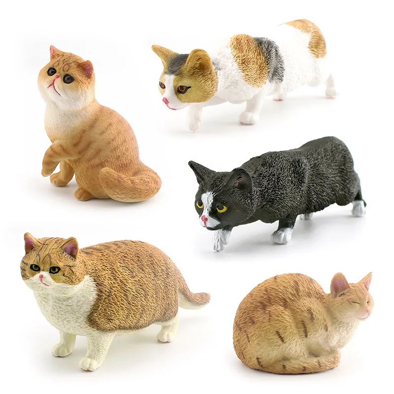 CozyPaws Lying Orange Cat Figurine – Cute Mini Pet Desktop Decor for Home & Office