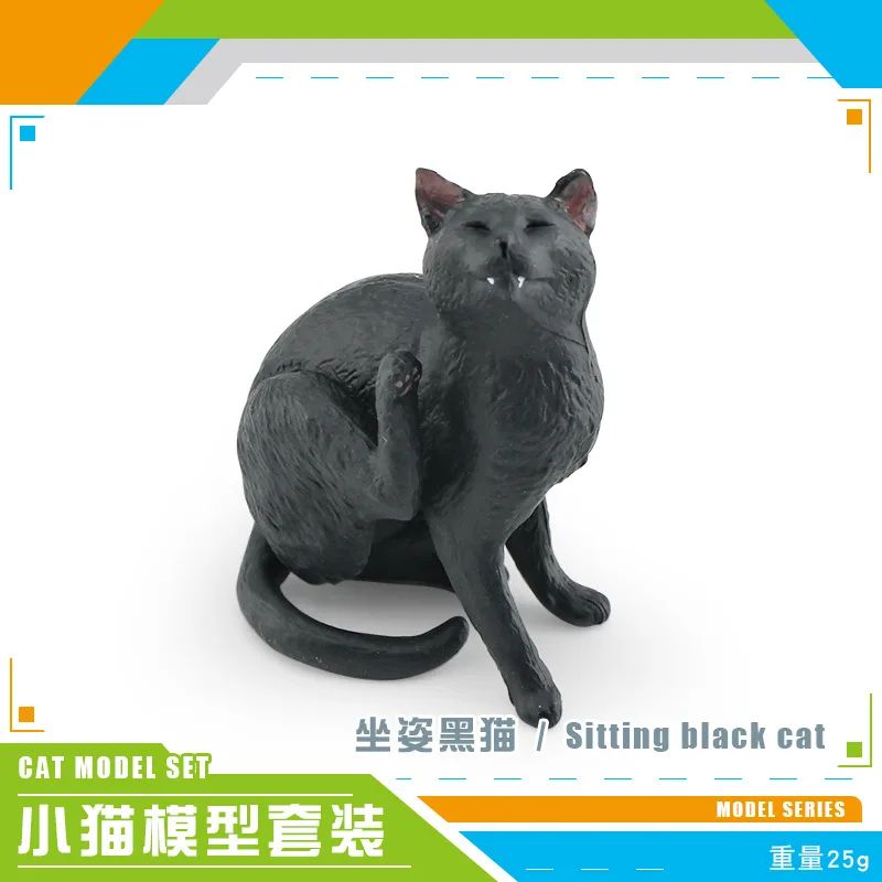 CozyPaws Lying Orange Cat Figurine – Cute Mini Pet Desktop Decor for Home & Office