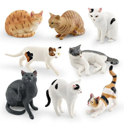 CozyPaws Lying Orange Cat Figurine – Cute Mini Pet Desktop Decor for Home & Office