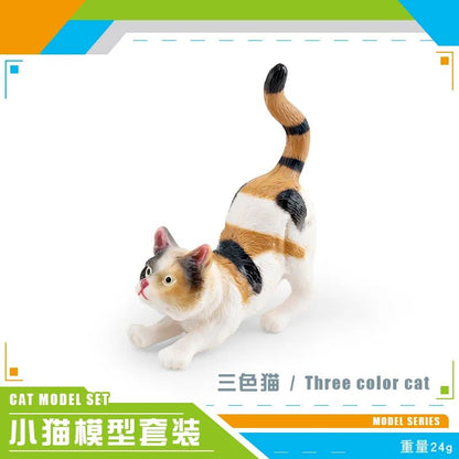 CozyPaws Lying Orange Cat Figurine – Cute Mini Pet Desktop Decor for Home & Office