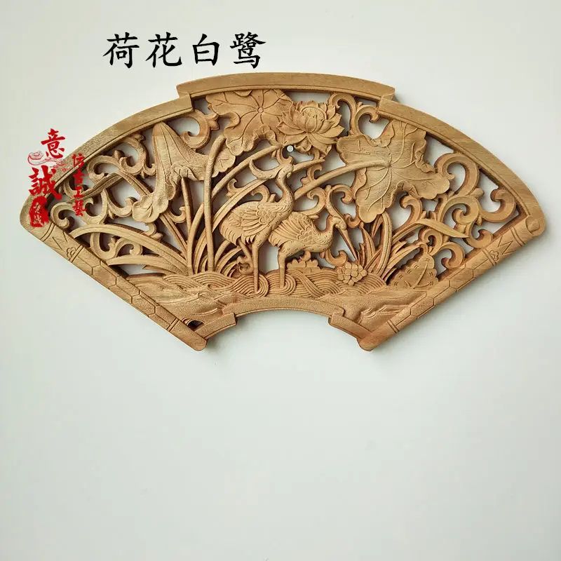 Hand-Carved Camphor Wood Dragon & Phoenix Wall Art – 3D Traditional Chinese Decorative Panel with Natural Fragrance