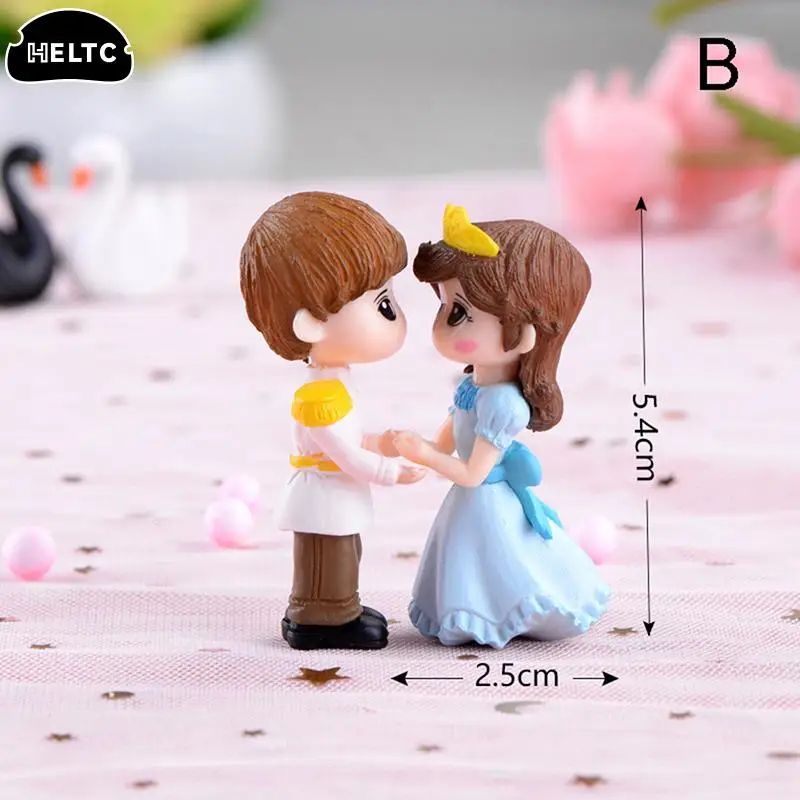 Mini Lovers Couple Garden Figurine Set – Cute Chair Animal Miniatures for Fairy Garden & Terrarium Decor