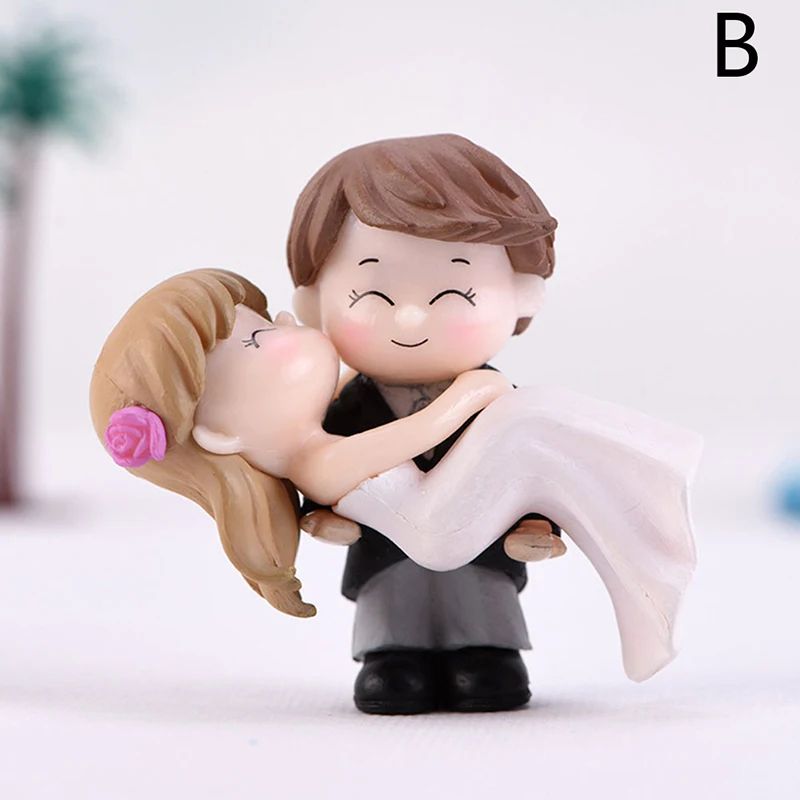 Mini Lovers Couple Garden Figurine Set – Cute Chair Animal Miniatures for Fairy Garden & Terrarium Decor