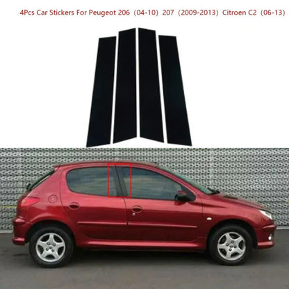 Gloss Black Precision Pillar Post Decoration Trims