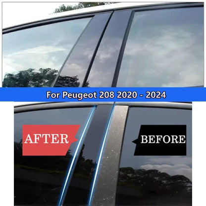 Gloss Black Precision Pillar Post Decoration Trims